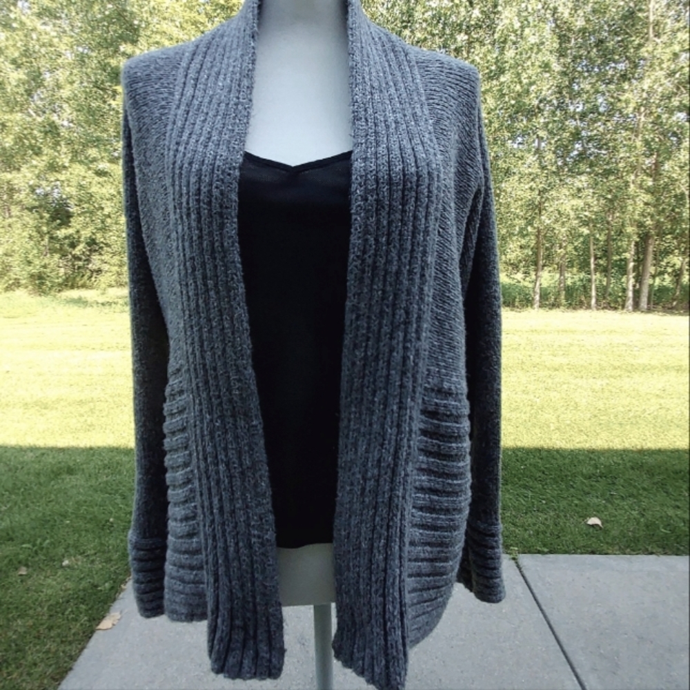 Apt 9 Gray Long Sleeve Cardigan PXL